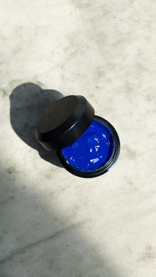 Gel painting blu