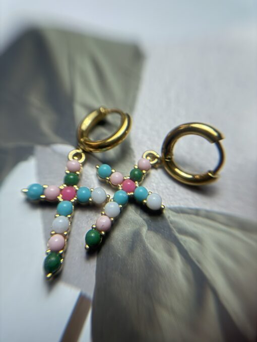 Orecchini Cross multicolor
